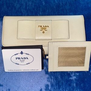 Authentic Prada Saffiano Leather Wallet